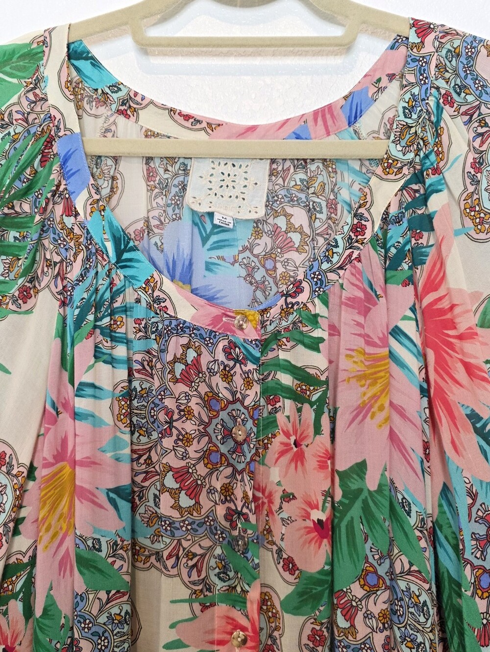 Johnny Was Bryony Floral Mini Dress Size Medium - Picture 9 of 11